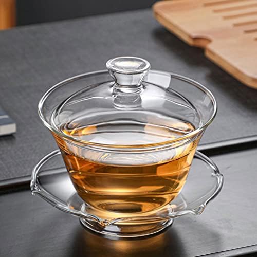 Cabilock çin çay seti Çin çay bardağı Çin çay bardağı Tabağı ile 1 Takım Çay Fincanı Cam Temizle Kahve espresso kapaklı