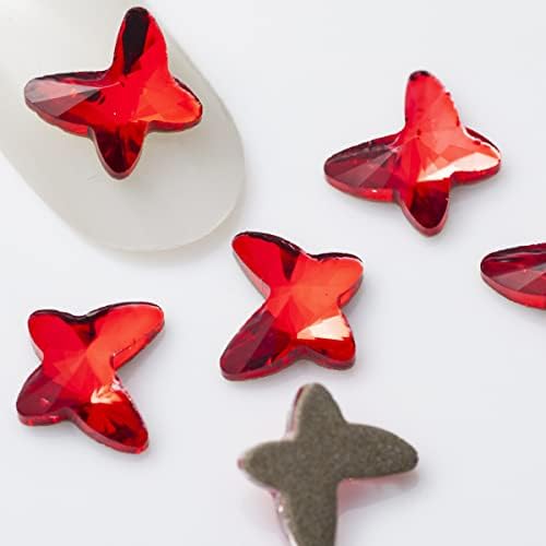 20 Adet Ab Kristal Flatback yapay elmas kelebek Nail Art Süslemeleri Parlak Elmas Çivi Tasarım DIY Strass Cam