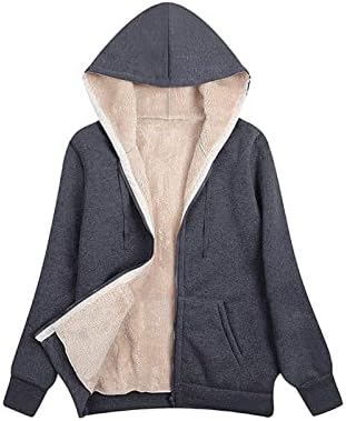 Kış Sonbahar Ceket Kadınlar için 2022 Uzun Hoodies Coats Tunik Kış Sıcak Polar Astarlı fermuarlı kapüşonlu svetşört