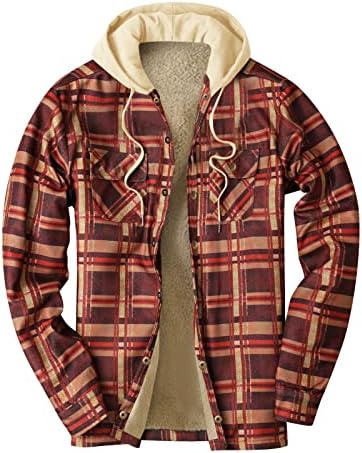 Ceket erkekler için, erkek Peluş Kalın Sıcak Gömlek Ceketler Sonbahar Ve Kış Moda Sherpa Astarlı Gömlek Aşınması