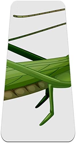 Siebzeh Yeşil Çekirge Çekirge Böcek Premium Kalın Yoga Mat Çevre Dostu Kauçuk Sağlık ve Fitness Her Türlü Egzersiz