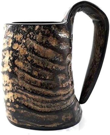 Nexxa Viking ıçme boynuz Kupa El Işi Tankard fincan Ayı kulplu kupa Ortaçağ Rönesans
