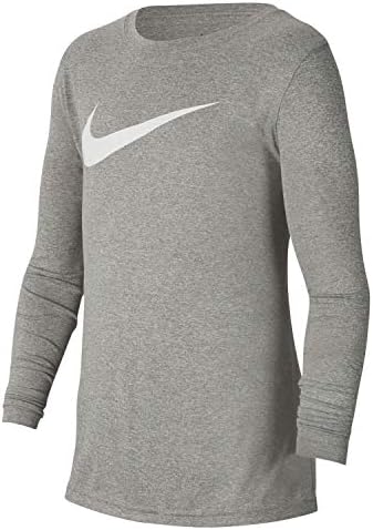 Nike Çocuk Erkek Çocuk Kuru Efsane Uzun Kollu Antrenman Tişörtü (Büyük Çocuklar)