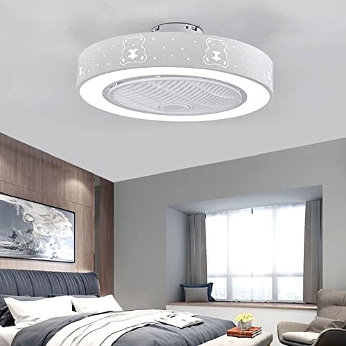 YVAMNAD Kademesiz Karartma tavan vantilatörü ışıkları ile Yatak Odası LED Basit ışıklı tavan fanı Oturma Odası tavan