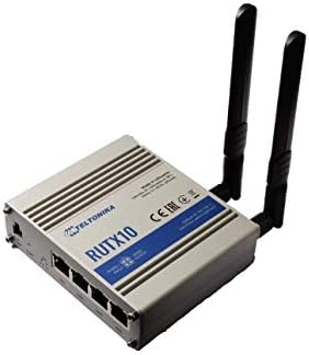 Teltonika RUTX10000300 Profesyonel Ethernet Yönlendirici, İngiltere PSU, Uzaktan İzleme ve Kontrol için Dijital Giriş
