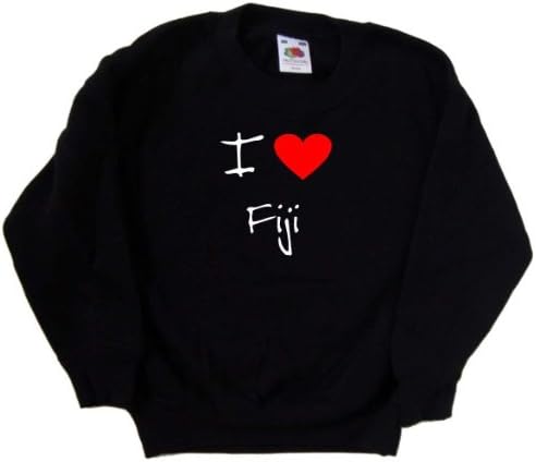 Kalbi Seviyorum Fiji Siyah Çocuk Sweatshirt