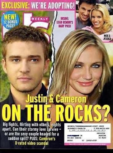 Justin Timberlake Cameron Diaz 2004 ABD Dergisi Leah Remini Britney Spears