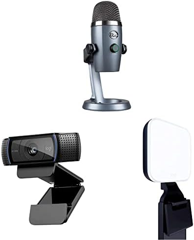 Logitech Mavi Podcast Ekipman Paketi PC, Mac, Oyun, Akış, Podcasting ve Bilgisayar Mikrofonu için Mavi Yeti Nano