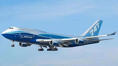 Bswath Die-cast Uçaklar 1: 400 Boeing 747 Model Uçak Metal Alaşım Modeli Dekorasyon ve Hediye için