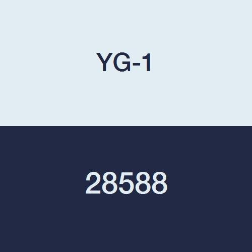 YG - 1 28588 Karbür Alu-Güç kare uçlu değirmen, 3 Flüt, 45 Derece Sarmal, Normal Uzunluk, Kaplanmamış Kaplama, 2-3