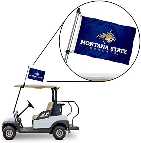 Montana State Bobcats Golf Arabası Bayrak Direği ve Tutucu Montaj Braketi