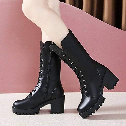 Kadınlar için patik Kaymaz Yuvarlak Bayan Ayakkabıları Kovboy Düşük Topuklu Batı Slip-On Ayak Çizmeler Deri bayan