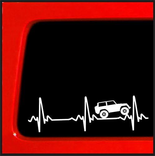 Etiket Bağlantısı / Kalp Atışı EKG Jeep Wrangler için / TAMPON çıkartması Çıkartması Araba, Kamyon, Pencere, Dizüstü