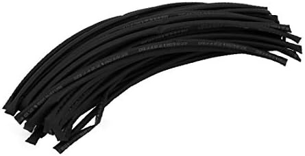 X-DREE Daralan hortum kablo Sarma kablo kılıfı 20 Metre Uzunluğunda 5mm İç Çap Siyah (Manga del cable de envoltura