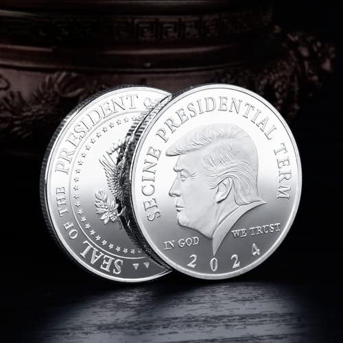 2024 Trump İki Renkli Hatıra Altın Sikke Mücadelesi Coin Madalya ABD Başkanı Trump Rozeti Paraları Koleksiyon (3)